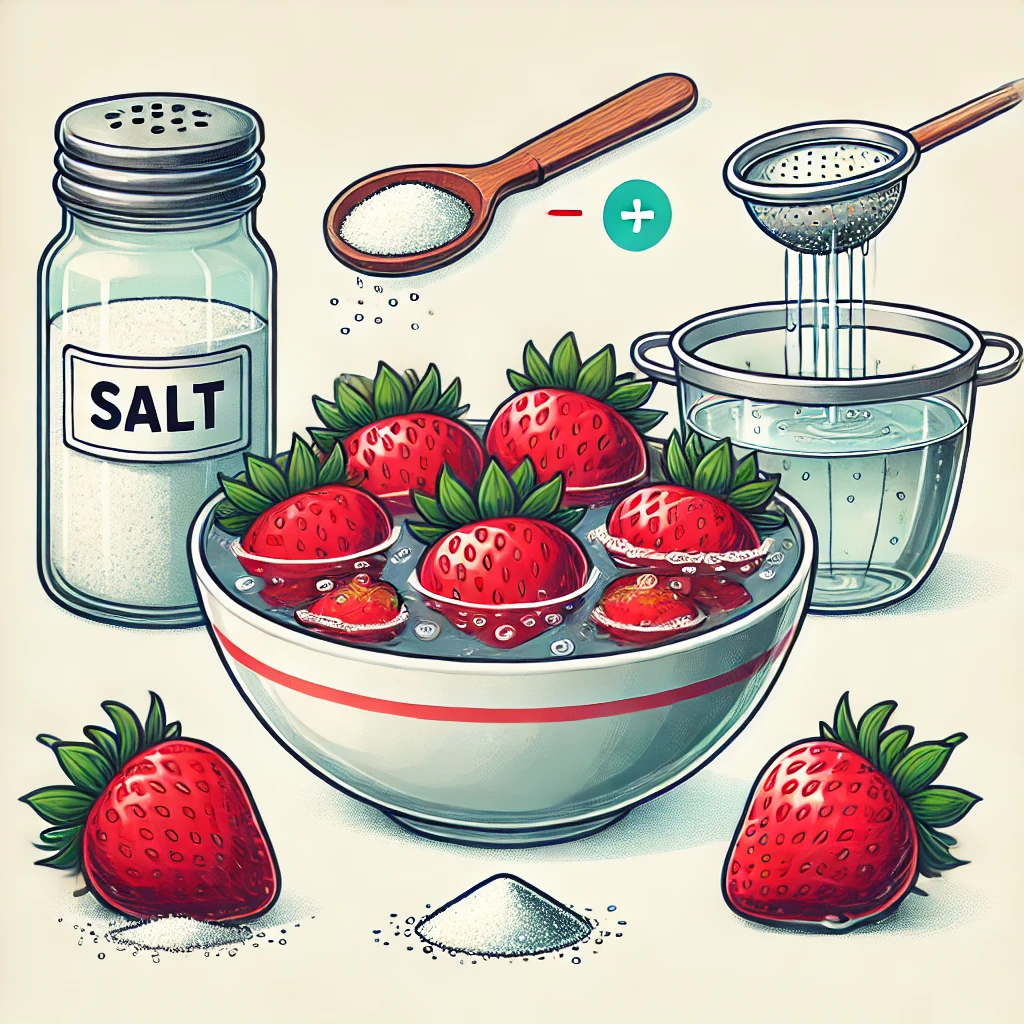 How to Clean Strawberries with Salt