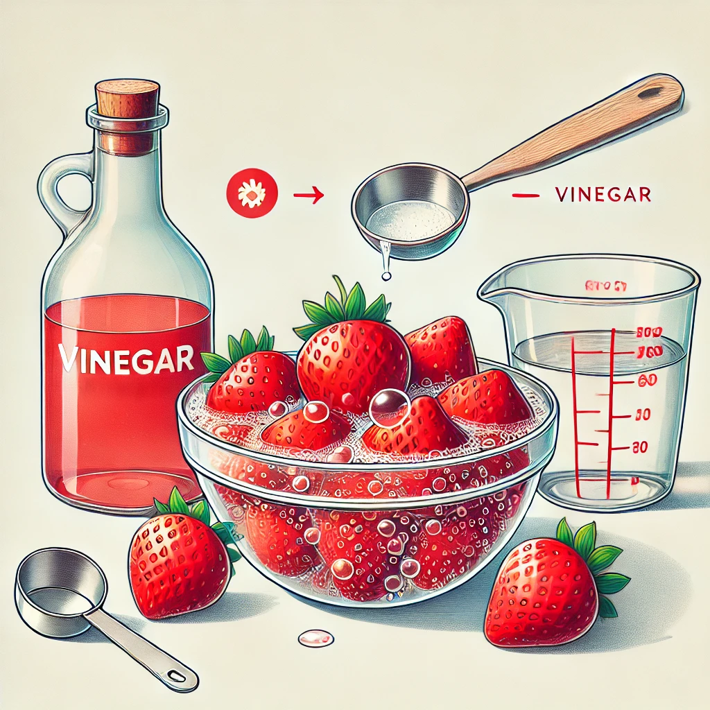 How to Clean Strawberries with Vinegar