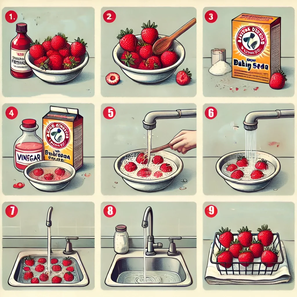 How to Clean Strawberries Properly (guide)